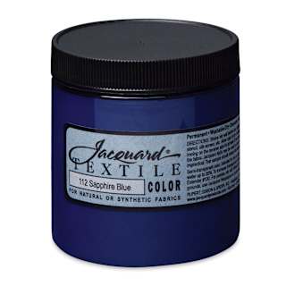 Jacquard Textile Color - Sapphire Blue, 8 oz jar