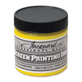 Jacquard Screen Printing Ink - Opaque Yellow, 4 oz