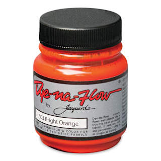Jacquard Dye-Na-Flow Fabric Color - Bright Orange, 2.25 oz jar