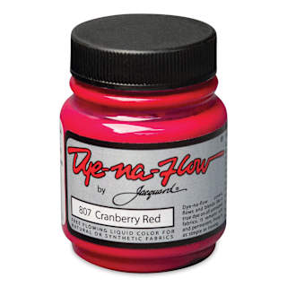 Jacquard Dye-Na-Flow Fabric Color - Cranberry Red, 2.25 oz jar