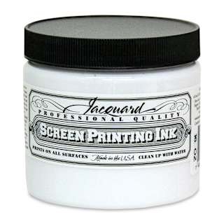 Jacquard Screen Printing Ink - White, 16 oz