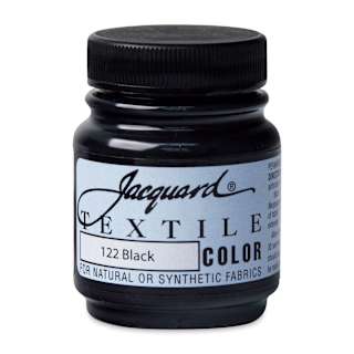 Jacquard Textile Color - Black, 2.25 oz jar