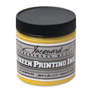 Jacquard Screen Printing Ink - Opaque Ochre, 4 oz