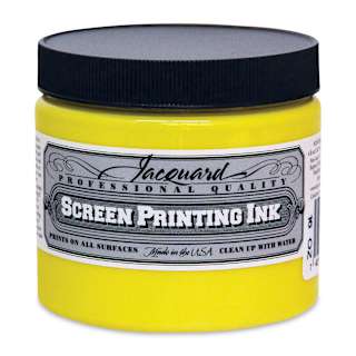 Jacquard Screen Printing Ink - Opaque Yellow, 16 oz