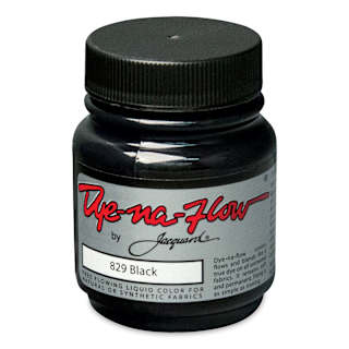 Jacquard Dye-Na-Flow Fabric Color - Black, 2.25 oz jar