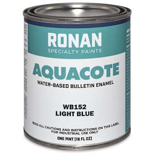 Ronan Aquacote Water-Based Acrylic Color - Light Blue, Pint