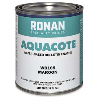 Ronan Aquacote Water-Based Acrylic Color - Maroon, Pint