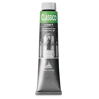 Maimeri Classico Oil Color - Permanent Green Light, 200 ml tube