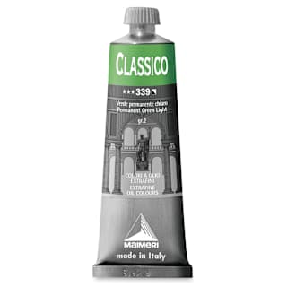Maimeri Classico Oil Color - Permanent Green Light, 60 ml tube