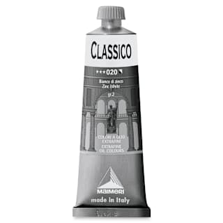 Maimeri Classico Oil Color - Zinc White, 60 ml tube