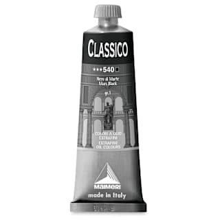 Maimeri Classico Oil Color - Mars Black, 60 ml tube