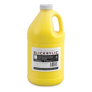 Blickrylic Student Acrylics - Chrome Yellow, Half Gallon