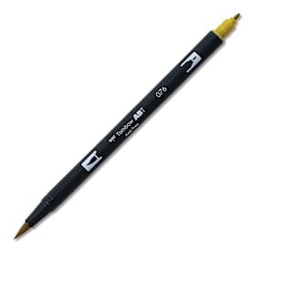 Tombow Dual Brush Pen - Green Ochre