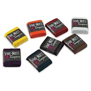 Richeson Semi-Moist Tempera Cake - 8 Color Refill Pack