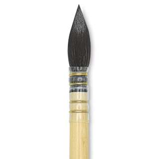 Da Vinci Petit Gris Pur Blue Squirrel Brush - Quill, Short Handle, Size 3