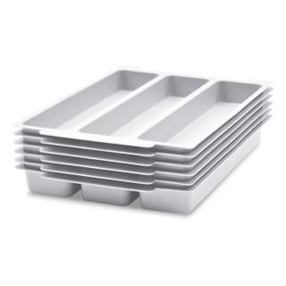 Gratnells Trays and Accessories - Tray Insert, 3 Compartments, Pkg of 6