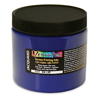 Jacquard Versatex Screen Printing Ink - Blue, 16 oz jar