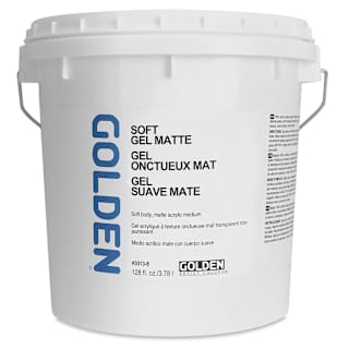 Golden Soft Acrylic Gel Medium - Matte, 128 oz tub