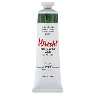 Utrecht Artists' Acrylic Paint - Hooker's Green Hue, 2 oz tube