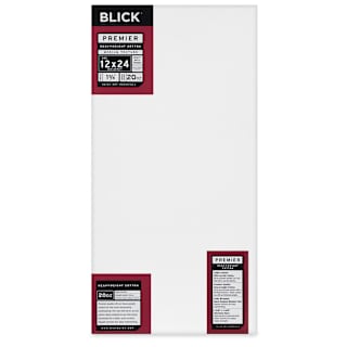 Blick Premier Heavyweight Stretched Cotton Canvas - 12" x 24", 1-3/8" Profile