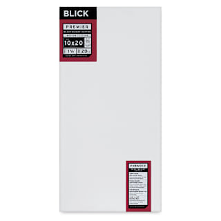 Blick Premier Heavyweight Stretched Cotton Canvas - 10" x 20", 1-3/8" Profile