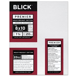 Blick Premier Heavyweight Stretched Cotton Canvas - 8" x 10", 1-3/8" Profile