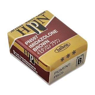 Holbein Artists' Watercolor Half Pan - Imidazolone Brown
