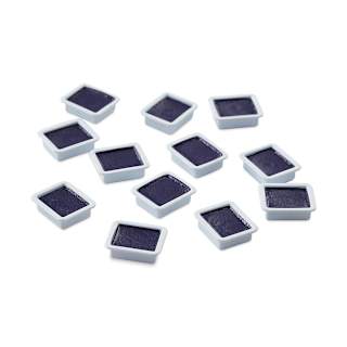 Prang Watercolor Refills - Square, pkg of 12 Blue-Violet, Half Pans