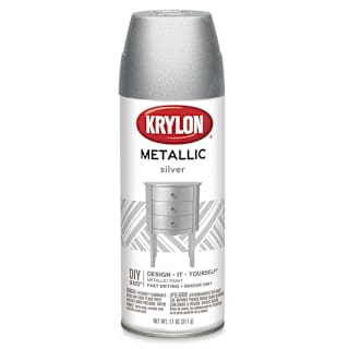 Krylon Brilliant Metallic Spray Paint - Silver, 11 oz