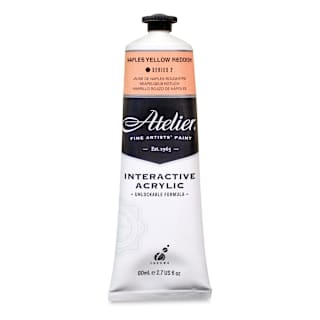 Chroma Atelier Interactive Artists' Acrylics - Naples Yellow Reddish, 80 ml tube