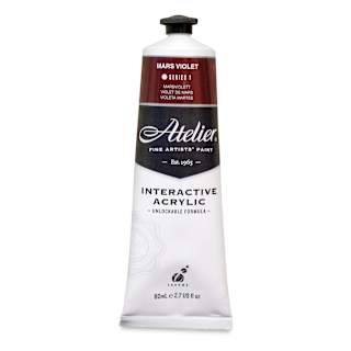Chroma Atelier Interactive Artists' Acrylics - Mars Violet, 80 ml tube