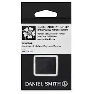 Daniel Smith Extra Fine Watercolor Half Pan - Lunar Black
