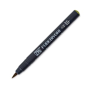 Zig Fudebiyori Brush Pen - Olive Green