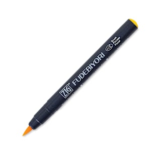 Zig Fudebiyori Brush Pen - Yellow