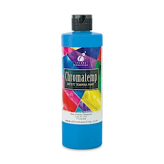 Chroma Chromatemp Artists' Tempera Paint - Fluorescent Blue, Pint