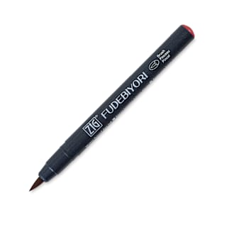 Zig Fudebiyori Brush Pen - Deep Red