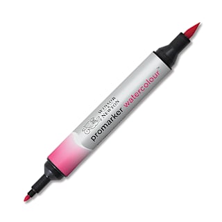 Winsor & Newton Promarker Watercolor Marker - Permanent Rose