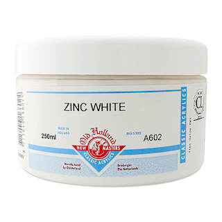 Old Holland New Masters Classic Acrylics - Zinc White, 250 ml jar