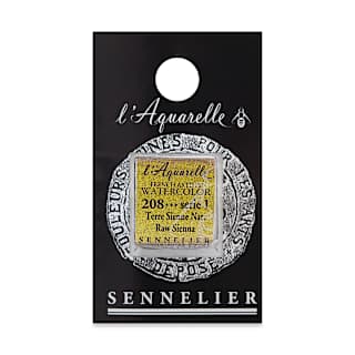 Sennelier French Artists' Watercolor - Raw Sienna, Half Pan