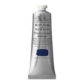 Winsor & Newton Professional Acrylics - Phthalo Blue Green Shade, 60 ml tube