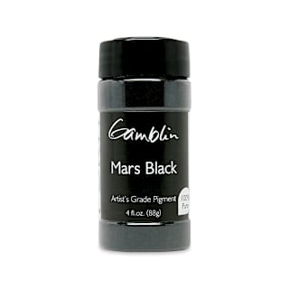 Gamblin Artist's Grade Pigment - Mars Black, 4 oz bottle
