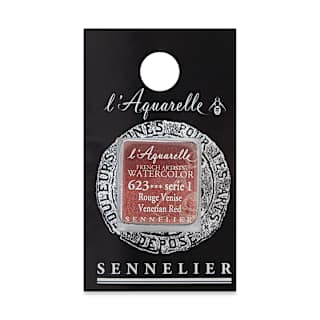Sennelier French Artists' Watercolor - Venetian Red, Half Pan