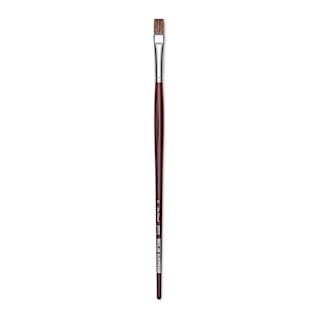 Da Vinci Grigio Synthetic Brush - Flat, Long Handle, Size 12
