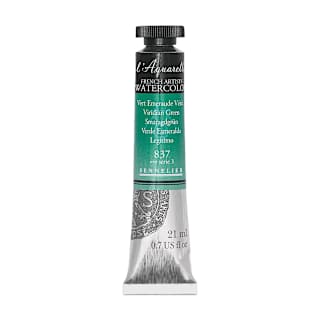 Sennelier French Artists' Watercolor - Viridian Green, 21 ml Tube