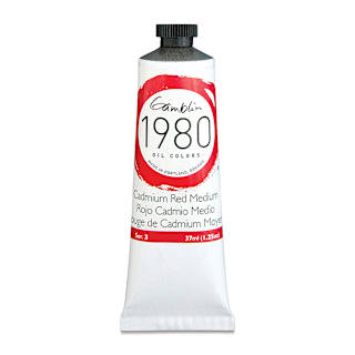 Gamblin 1980 Oils - Cadmium Red Medium, 37 ml tube