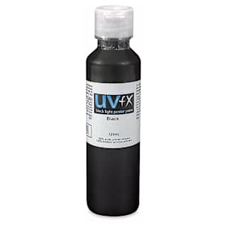 Tri-Art UVFX Black Light Poster Paint - Black, 120 ml