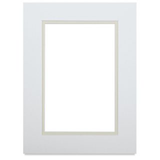 Blick Double Mat - Manor White/Ecru, 9" x 12" (5-1/2" x 8-1/2" Opening)