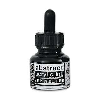 Sennelier Abstract Acrylic Ink - Carbon Black, 1 oz