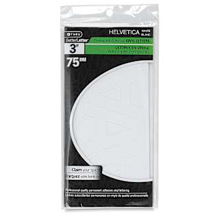 Westcott BetterLetter Self-Adhesive Vinyl Letters – 3” Permanent Letters, Helvetica, White