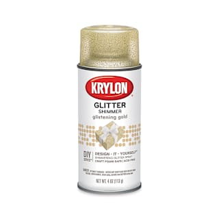 Krylon Glitter Spray Paint - Glistening Gold, 4 oz Can